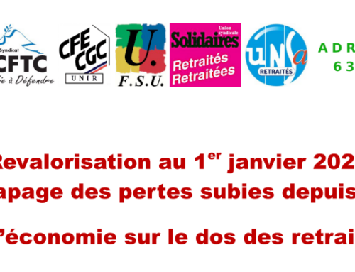 Pas d’économie sur le dos des retraité·e·s – Rassemblement le 3 décembre à 10h30