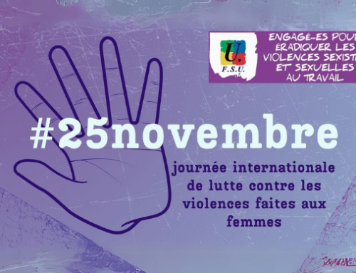 Le 25 novembre dans la rue contre les violences masculines faites aux femmes et aux filles