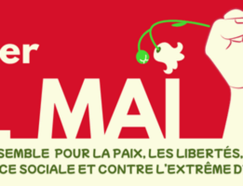 1er mai : manifestons pour la paix, les libertés, la justice sociale et contre l’extrême droite ! 10h Place Delille