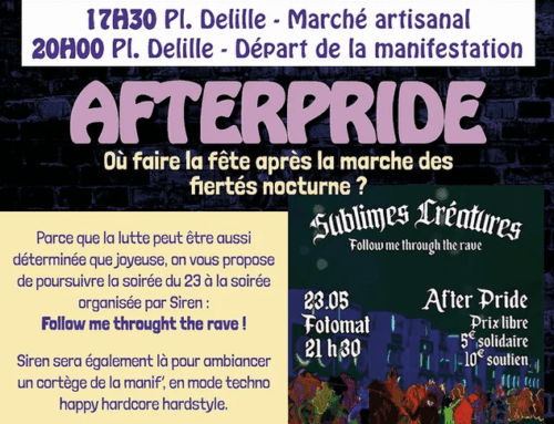 26/05 – Marche des fiertés nocturne ! Contre les LGBTI-phobies, tou·tes uni·es