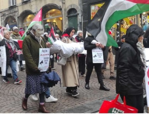 Pour exiger la fin de la colonisation, de l&rsquo;occupation, de l&rsquo;apartheid et la protection du peuple palestinien
